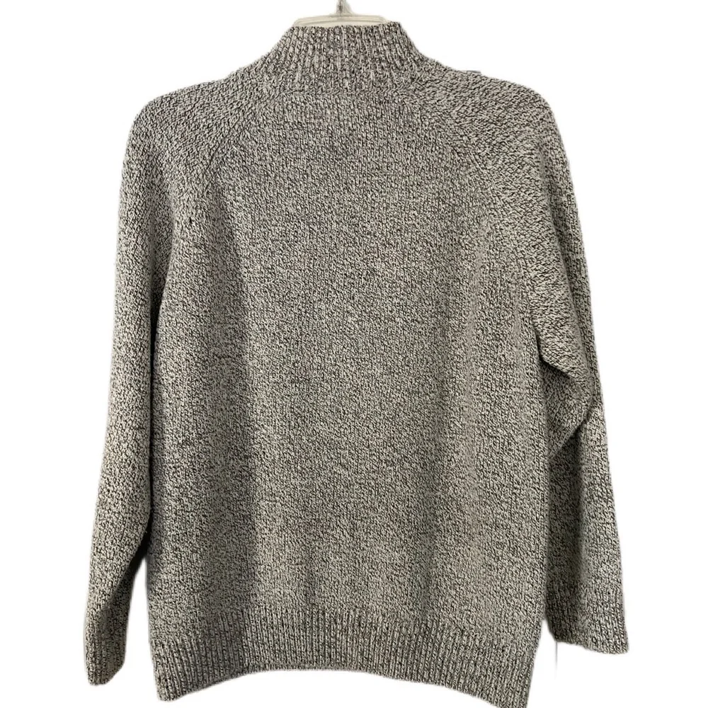 Karen Scott Heathered Gray Mock Neck Sweater Size PL - Picture 3 of 10